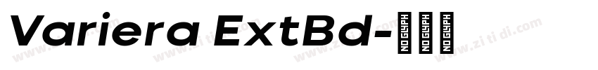 Variera ExtBd字体转换 Variera ExtBd字体转换